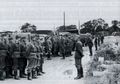 Apell von Soldaten im Lager (um 1940).