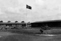 Der Appellplatz des Lagers im Mai 1943.