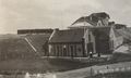Die ehemalige Rettungsstation, im Hintergrund der Bahnhof Norddeich. Aufnahme aus der Zeit um 1910.