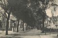 Blick in die Straße, links Norddeicher Straße 15 und aufsteigend - Aufnahme aus der Zeit um 1920.